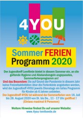  Jugendtreff 4You
Programmhinweis Sommerferien