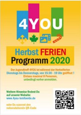  Jugendtreff 4You
Programmhinweis Herbstferien